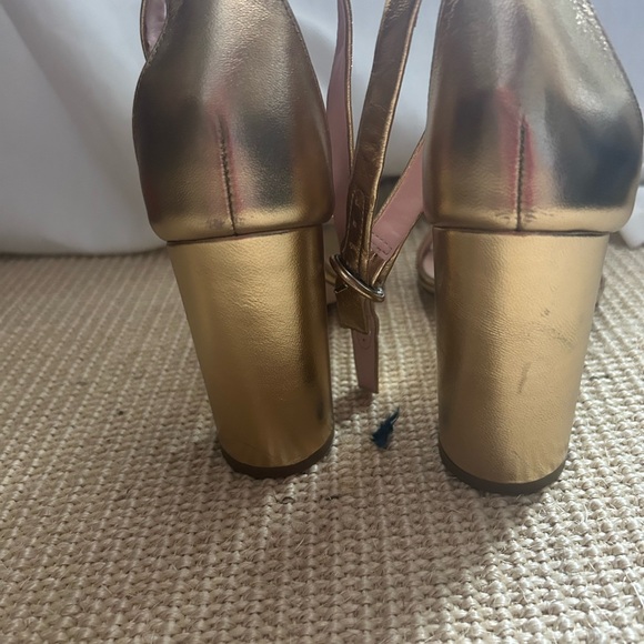 J. crew Gold Heels - NEVER WORN - Picture 2 of 4